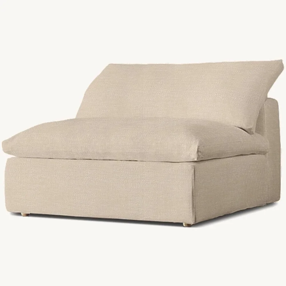 Restoration Hardware Cloud Modular Replacement Slipcover – Armless Chair | Luxe